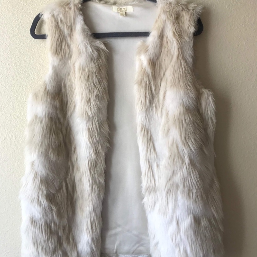 Faux fur vest